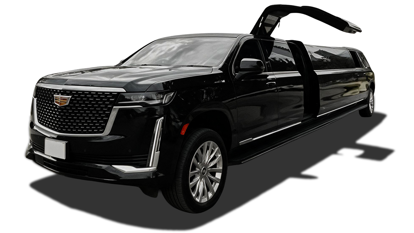 Black Cadillac Escalade limousine