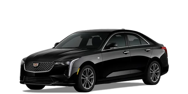 Black Cadillac CT4 business sedan