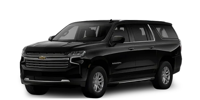 Black Chevrolet Suburban luxury SUV